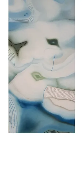 MARBLE I, 40x80 cm, olej a akryl na plátně  -  soukromá sbírka