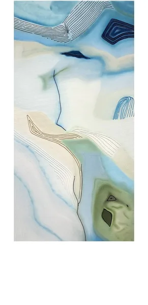 MARBLE III, 40x80 cm, olej a akryl na plátně  -  soukromá sbírka